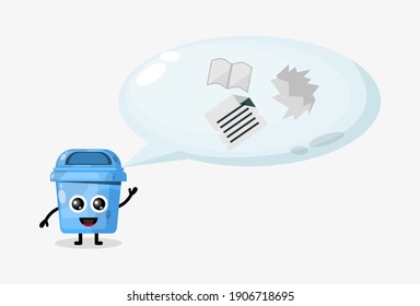 paper waste trash flat design character