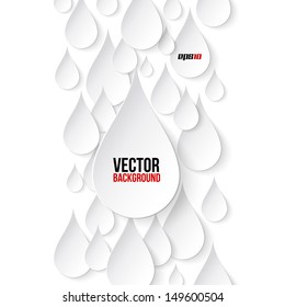 Paper  water drop abstract background. Perfect for your business presentations. Vector illustration