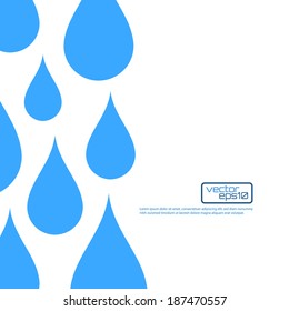 Fondo abstracto de caída de agua de papel. Perfecto para sus presentaciones de negocios. Ilustración del vector