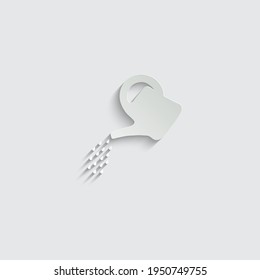 paper Watering can - icon vector