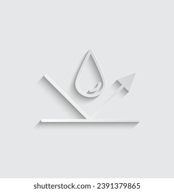 paper Waterproof icon vector water protect icon 