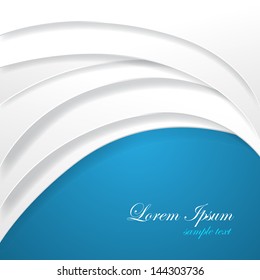 Paper Wavy Background - Vector Illustration, Graphic Design Editable For Your Design