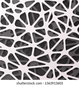 Paper web abstract geometric wallpaper background decoration design 3d brochure flyer element template vector illustration