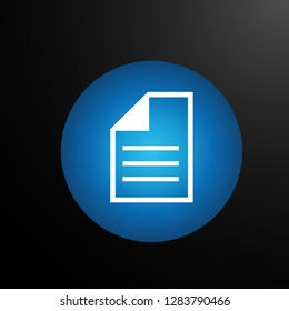 paper, web icon or user interface button, vector.