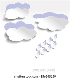 Paper white clouds