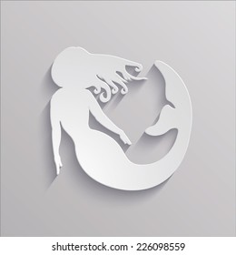Paper white  mermaid