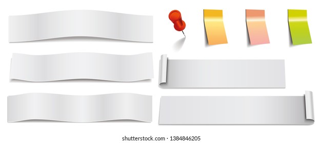 Paper white tape for notes