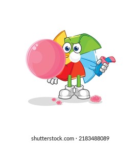 the paper windmill baseball pitcher cartoon. cartoon mascot vector