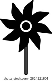  Paper Windmill Dual Tone Vector