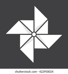Paper windmill icon