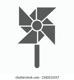 paper windmill icon, windmill vector illustration