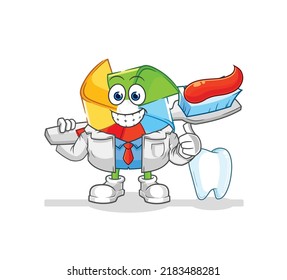the paper windmill referee with red card illustration. character vector