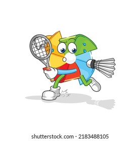 the paper windmill Rhythmic Gymnastics mascot. cartoon vector