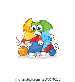 the paper windmill thumbs up and thumbs down. cartoon mascot vector