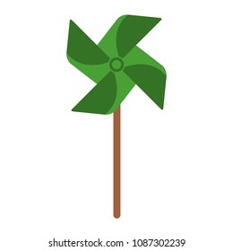 paper windmill toy icon