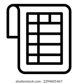 Paper work icon outline vector. Comfort zone. Businessman cage