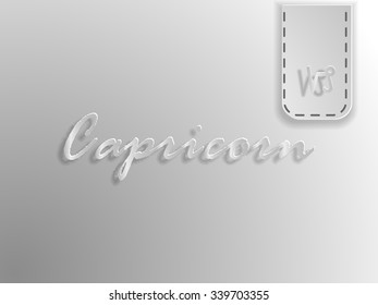  paper zodiac sign on a gray background