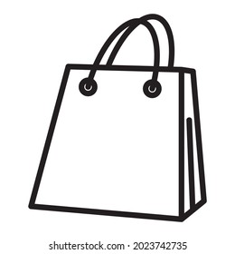 Paperbag Shopping Bag Fashion Bag Vector Design Icon