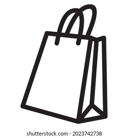 Paperbag Shopping Bag Fashion Bag Vector Design Icon