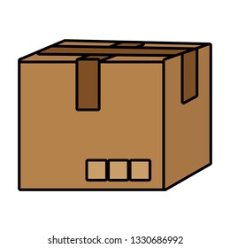 paperboard box cartoon