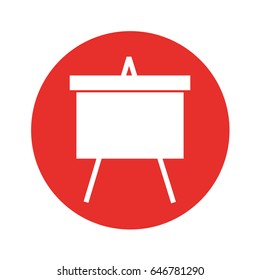 paperboard Flipchart isolated icon