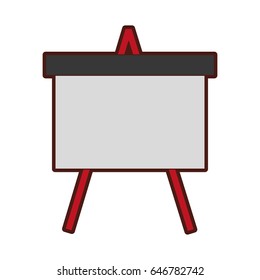 paperboard Flipchart isolated icon