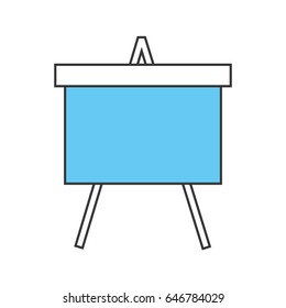 paperboard Flipchart isolated icon
