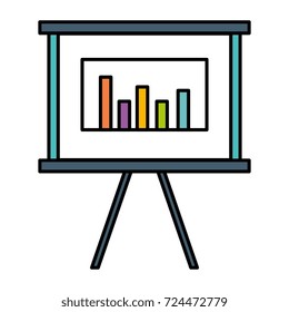 paperboard with statistics icon