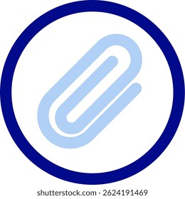 Paperclip 1 Line vector Icon Design