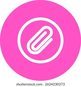 Paperclip 1 Línea de Vector de diseño de iconos