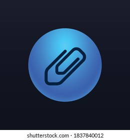 Paperclip - App Icon Button