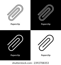 Icono del vector del logotipo del logotipo de la estación de acoplamiento del clip
