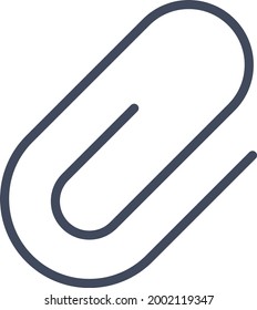 Paperclip, attachment, attach icon vector image. Can also be used for customer support and UI. Suitable for use on web apps, mobile apps and print media.