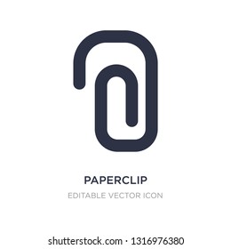paperclip attachment icon on white background. Simple element illustration from Miscellaneous concept. paperclip attachment icon symbol design.