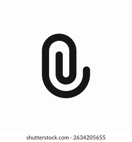 paperclip attachment icon sign vector