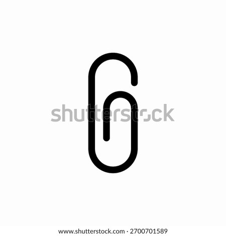 paperclip attachment icon sign vector