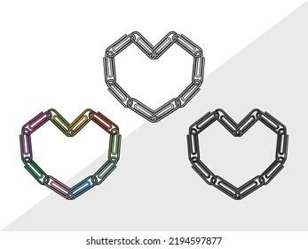 Paperclip Clipart SVG Printable Vector Illustration