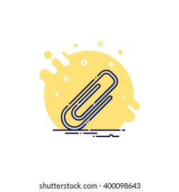 Paperclip Flat Icon