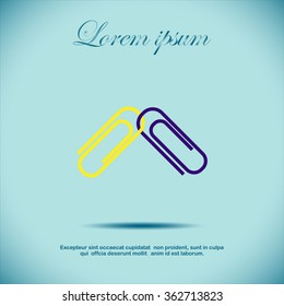 paperclip icon,