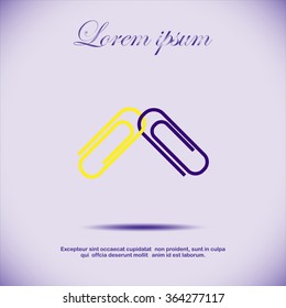paperclip icon,