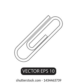 paperclip icon design, vector eps10