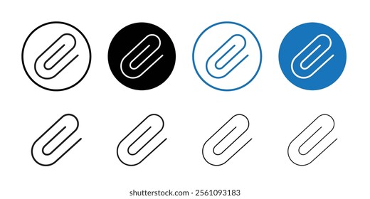 Paperclip icon Flat line symbol