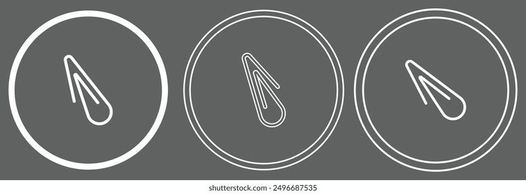 Paperclip Icon for Graphic Design eps 10