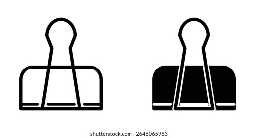 Papierclip-Symbol, Vektordesign-Vorlage 