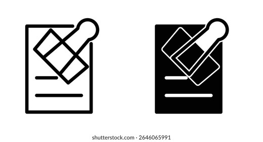 Paperclip icon illustration vector design template 