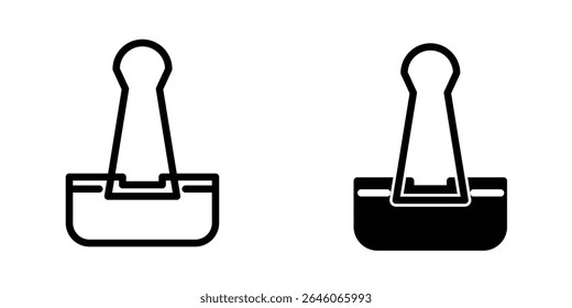 Paperclip icon illustration vector design template 