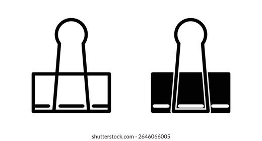 Paperclip icon illustration vector design template 