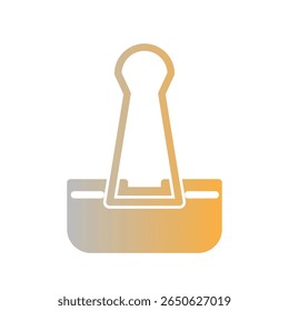 Papierclip-Symbol, Vektordesign-Vorlage 