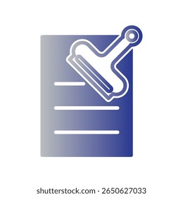 Icono de clip ilustración Plantilla de diseño de Vector 