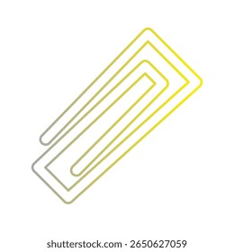 Paperclip icon illustration vector design template 